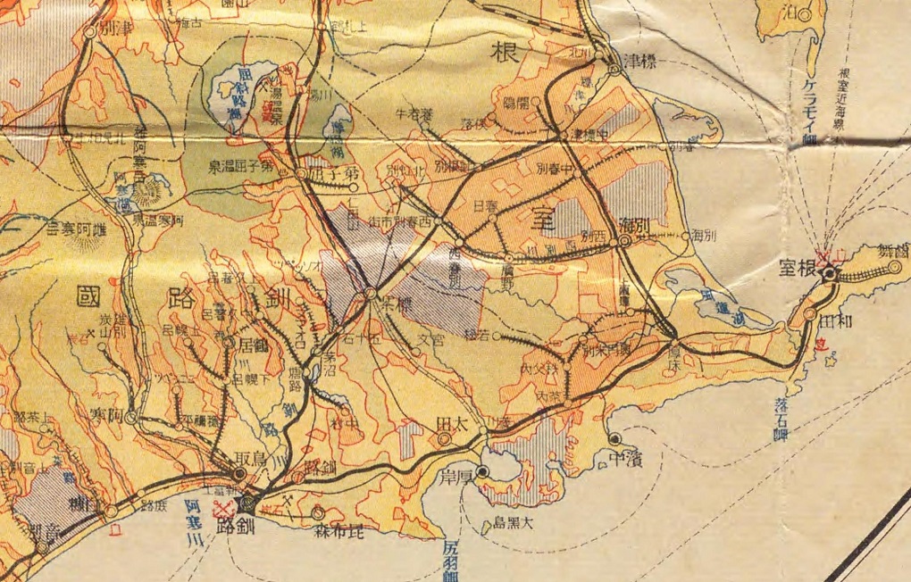 北海道概況」挿入地図に記録された線形をめぐって